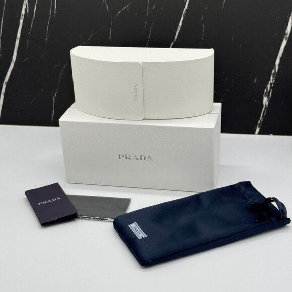 NEW PRA25S 1AB5S0 PRADA WOMEN SUNGLASSES SPR A25 1AB5S0 BLACK PRA 25S 1AB5S0 - Picture 10 of 10